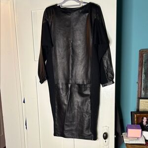 fendissimi Black Leather Dress Small
